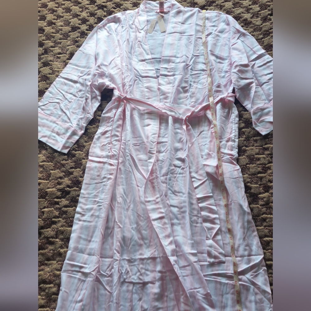 Victoria Secret Modal Cotton Long Robe Size M/L NWT - Picture 9 of 10